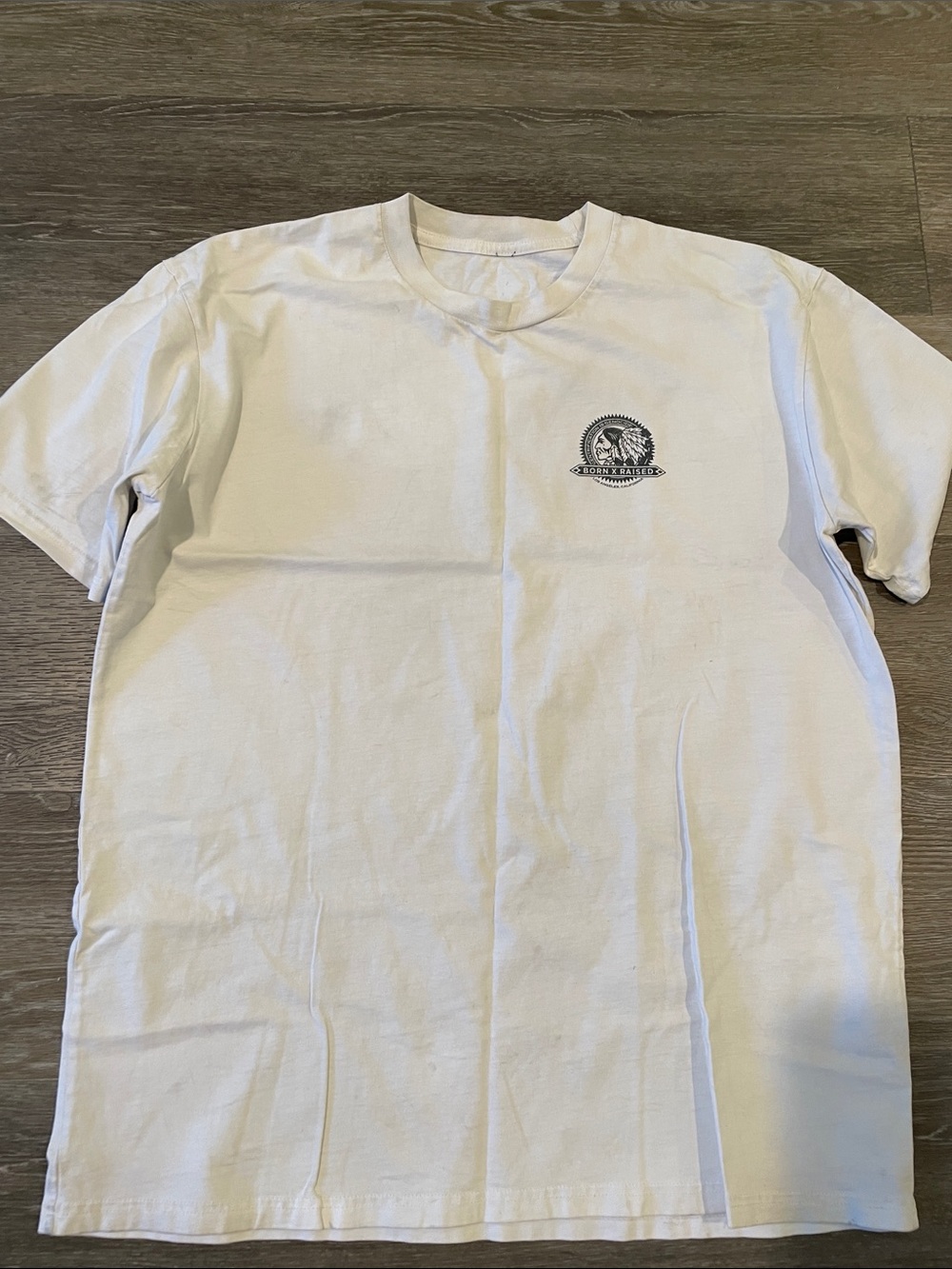 BORN X RAISED White Short-Sleeve Graphic Tee